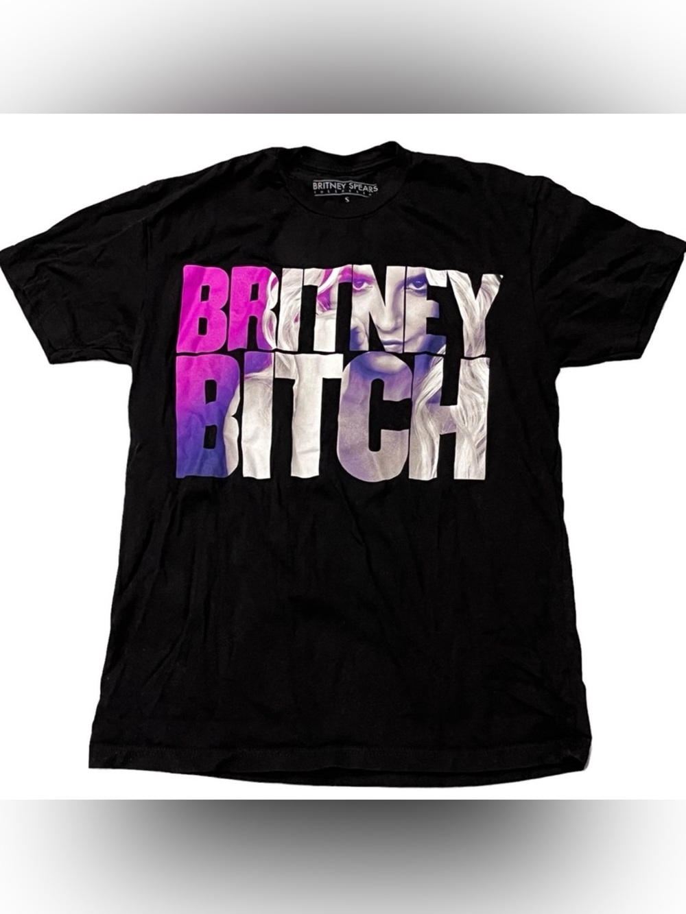 Britney Spears Black Britney B*tch Concert Tee Shirt SZ SM